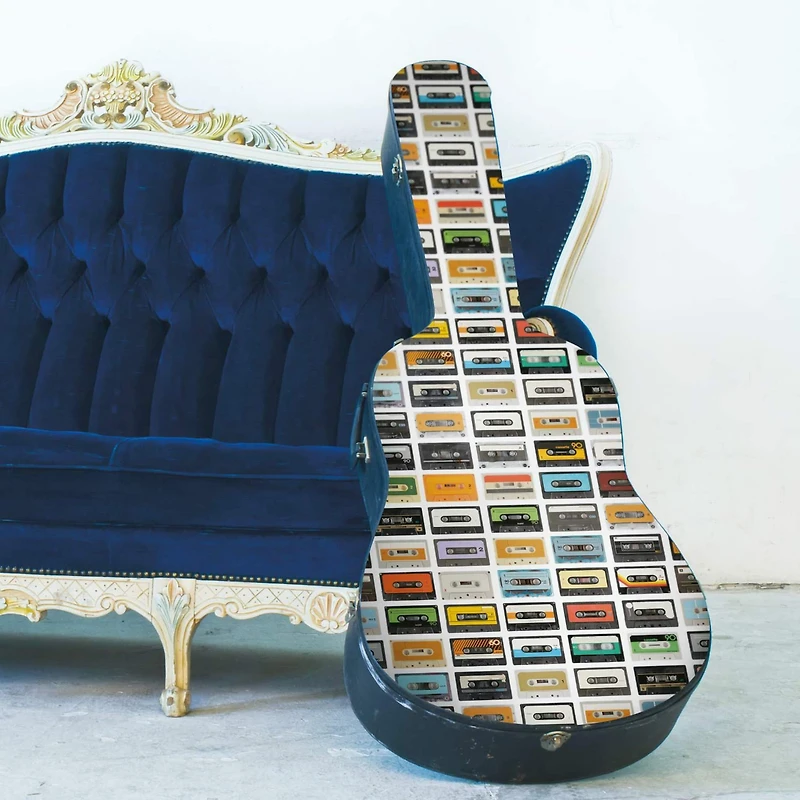 RoomMates Retro Cassettes Peel & Stick Wallpaper