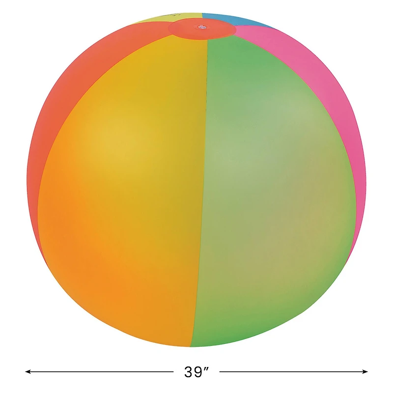 Pool Central® 3.25ft. Inflatable 6-Panel Jumbo Beach Ball