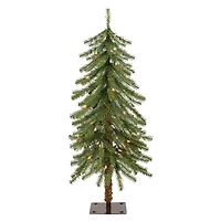 3ft. Pre-Lit Alpine Artificial Christmas Tree, Clear Lights
