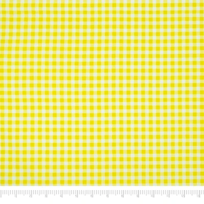 SINGER Yellow Plaid Cotton Fabric