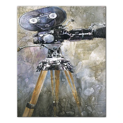 Camera Painting 16" x 20" Canvas Wall Art