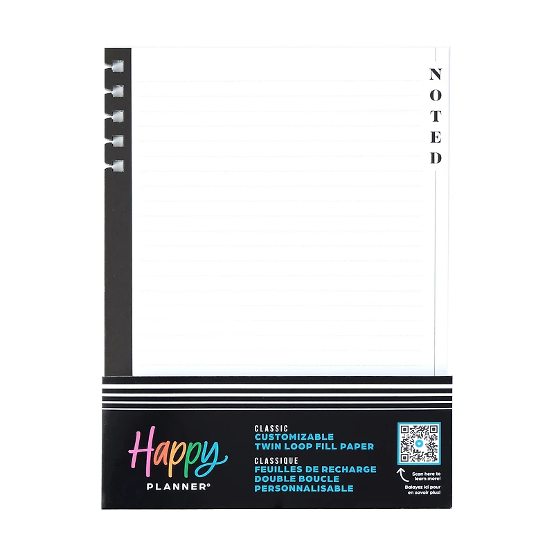 The Classic Happy Planner® Modern Texture Twin Loop Fill Paper