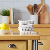 DII® Stone Windowpane Terry Dishtowels, 4ct.