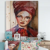 Designart - Portrait of Young Afro American Woman I