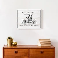 Easter Bunny Carrot Farm 1 11" x 14" Canvas Wall Art