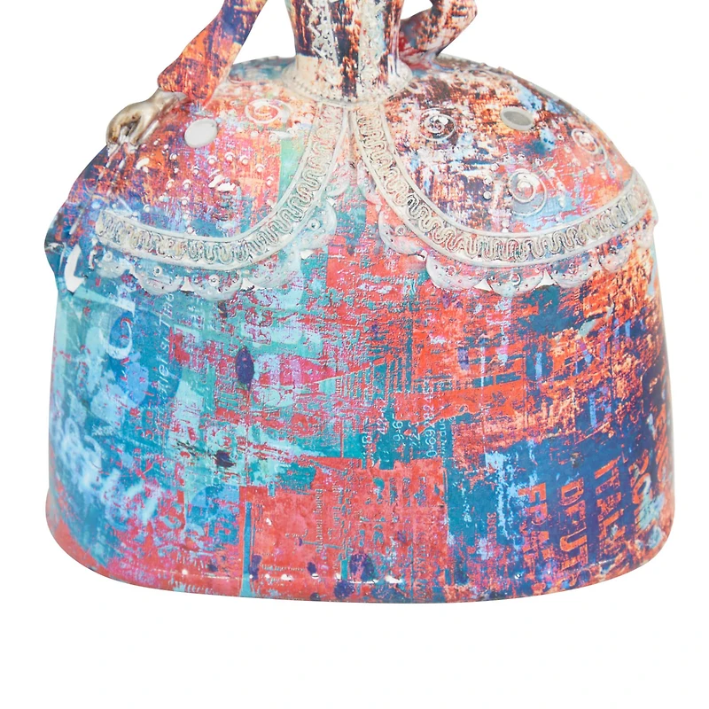 Set of 2 Multi Polystone Tuscan Sculptures, 8" x 5" x 4"