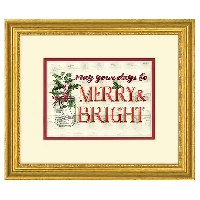 Dimensions® Counted Cross Stitch Kit, Merry & Bright