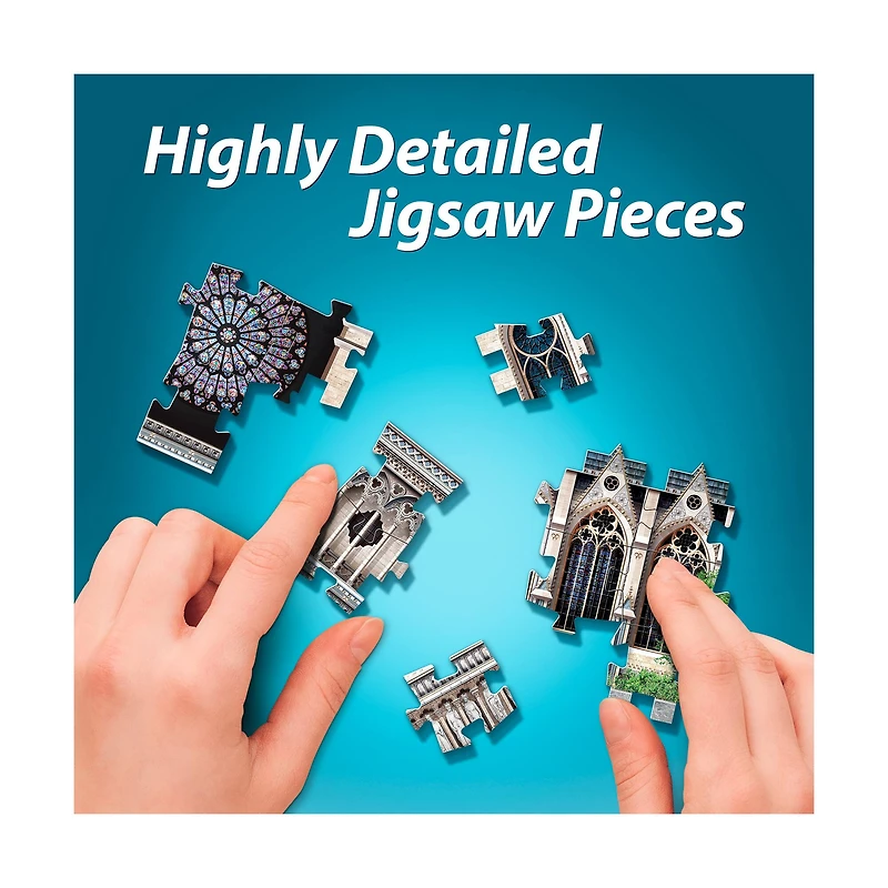 Castles & Cathedrals - Notre-Dame de Paris 3D Puzzle: 830 Pcs