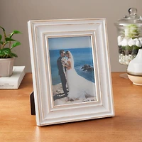 Expressions™ 5" x 7" White with Distressed Edges Frame by Studio Décor®