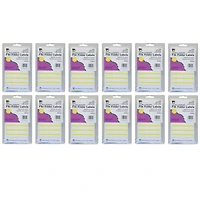 Charles Leonard Yellow File Folder Labels, 12 Packs of 248