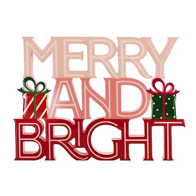 12" Merry & Bright Gift Box Tabletop Décor by Ashland®
