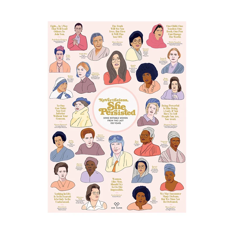 Nevertheless, She Persisted 1,000 Piece Jigsaw Puzzle