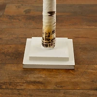 4ft. Pre-Lit Birch Artificial Christmas Tree, Warm White LED Lights