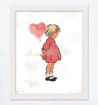 Be My Valentine 16" x 20" White Framed Print Under Plexiglass