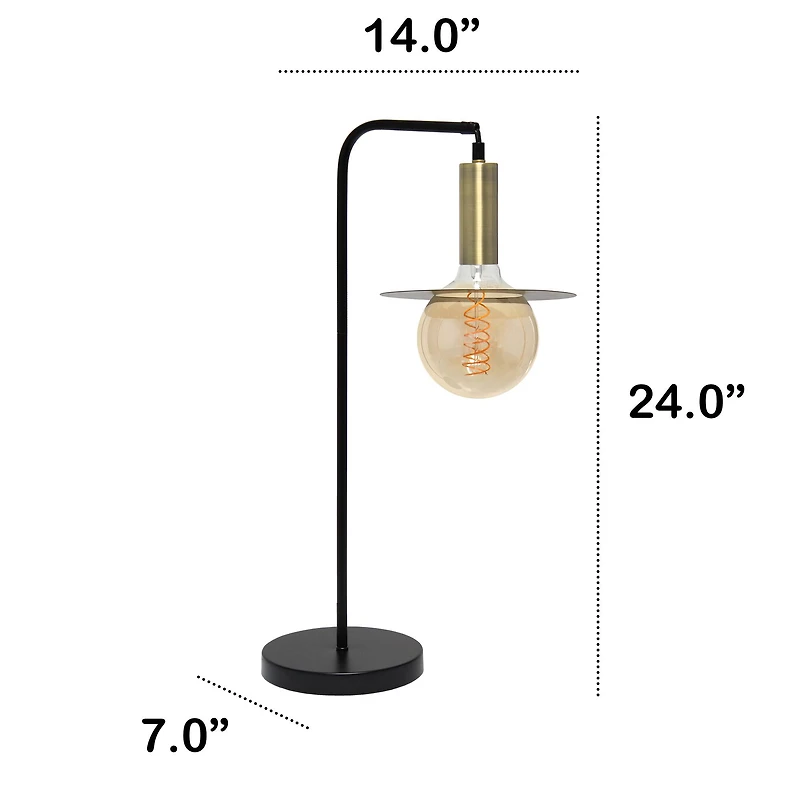 Lalia Home 24" Black Oslo Table Lamp
