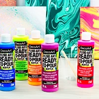DecoArt® Fluid Art Ready to Pour Acrylic™ Neon Blast Paint Pack