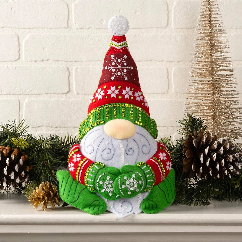 Bucilla® Nordic Gnome Felt Door Stopper Kit