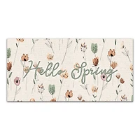 Earthy Botanical Doodles 10" x 20" Canvas Wall Art