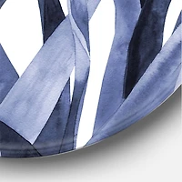 Designart - Navy Blue Agave Leaves