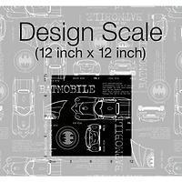 RoomMates Batmobile Blueprint Peel & Stick Wallpaper