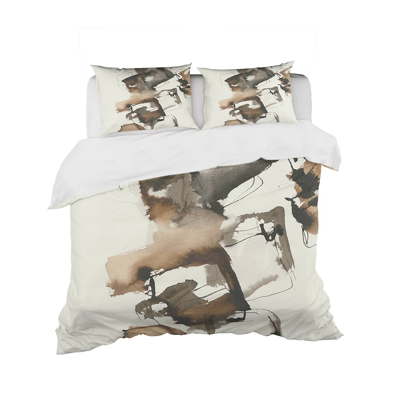 Designart 'Gold Glam Squares II' Glam Bedding Set