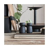 Hello Honey® Black Mango Wood Salt & Pepper Shakers Set