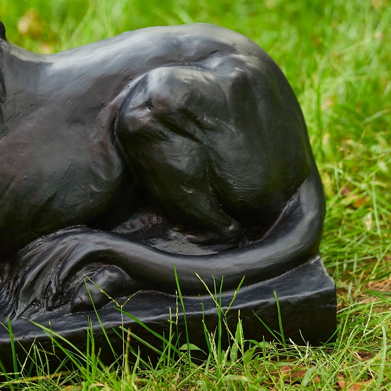 Glitzhome® 22" Lying Guardian Lion Statue