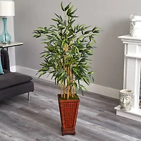 4.5ft. Bamboo Tree in Bamboo Tower Planter