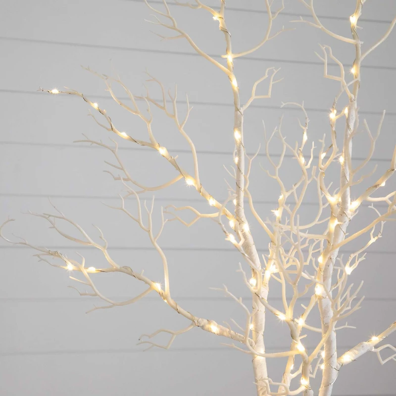 3ft. Artificial White Birch Warm White LED Pre-Lit Branches, 2ct.