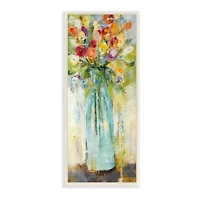 Stupell Industries Rustic Spring Bouquet Abstract Organic Shapes Wood Wall Plaque