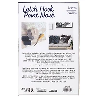 Leisure Arts® Black & White Leaves Latch Hook Kit