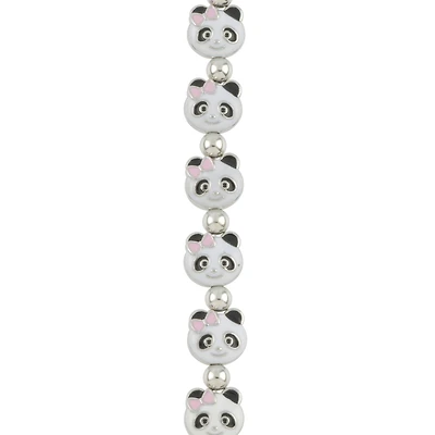 Enamel Metal Panda Beads, 13mm by Bead Landing™