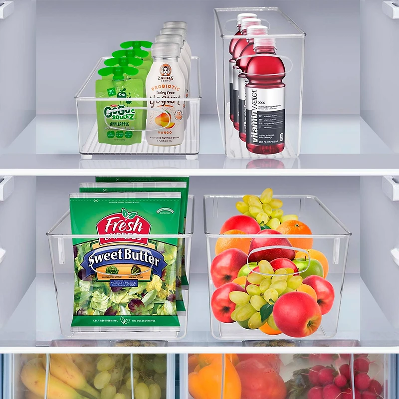 Sorbus Clear Fridge & Freezer Organizing Bin Set
