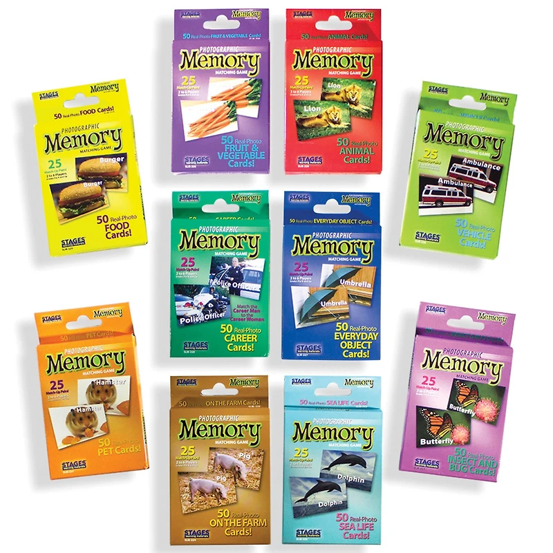Set of 10 Memory Games