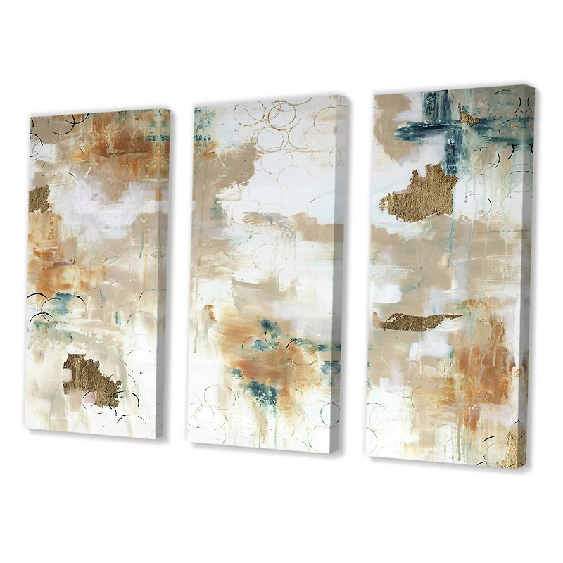 Designart - Gilded Daydreams - Modern Gallery-wrapped Canvas