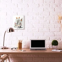 Stupell Industries Fashion Brand Makeup In Mason Jars Glam Design Wood Wall Plaque