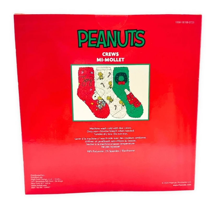 Peanuts® 3 Pack Cozy Crew Socks in Greeting Card Box