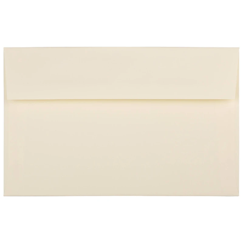 JAM Paper A10 Ivory Wove Strathmore Invitation Envelopes