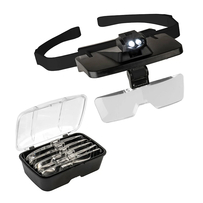 John Bead Head Mounted Magnifier with Lights