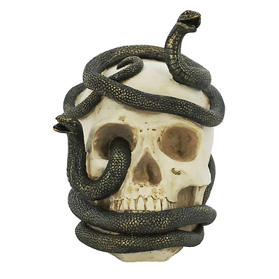 7.25" Snake-Entwined Skull Tabletop Décor by Ashland®