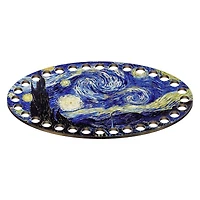 Wonderland Crafts Famous Paintings Starry Night Oval Thread Organizer