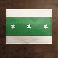Clover Green Stripes Placemat 18" x 14" Cotton Twill Placemat