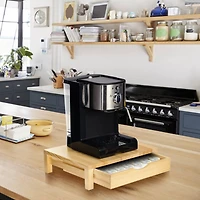 NEX™ 36-Pod Natural Rustic Wood Coffee Pod Holder for K-Cups