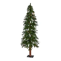 6ft. Pre-Lit Alpine Artificial Christmas Tree, Warm White LED Lights