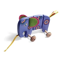TiddlyTots Large Wooden Pull-Along Elephant