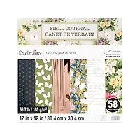 12" x 12" Field Journal Paper Pad by Recollections™, 58 Sheets