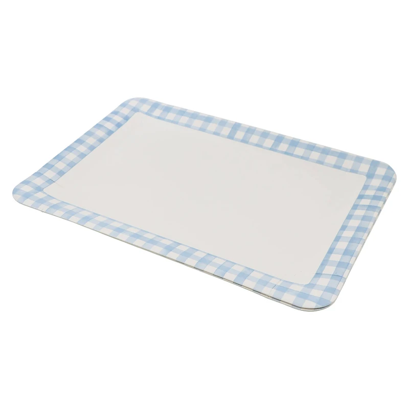 9" x 13" Blue & White Gingham Paper Trays, 2ct. by Celebrate It™