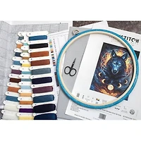 LetiStitch Dream Catcher Wolf Counted Cross Stitch Kit