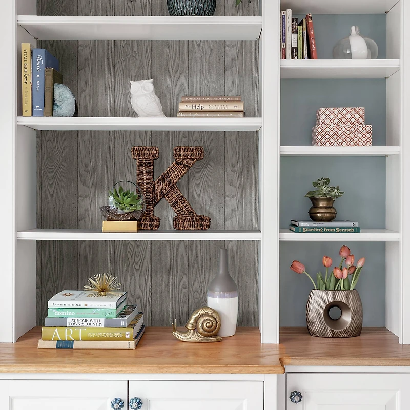 InHome Timber Gray Peel & Stick Wallpaper