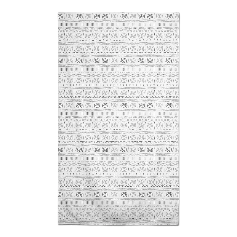 Gray Mudcloth Tablecloth